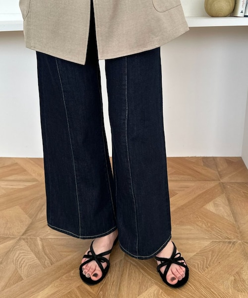 ベロアクロスリボンミュール｜ディスコートの通販｜&mall（アンド