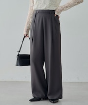 【Noka】2タックストレートパンツ