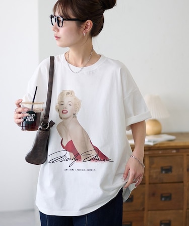 【Enlude別注|マリリン・モンロー】ピグメントグラフィック半袖T