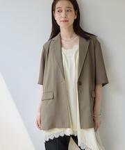 【Noka】テーラード半袖ジャケット