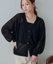 【Noka】シアーカーディガン