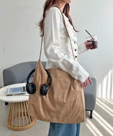 くったりビッグショルダーバッグ