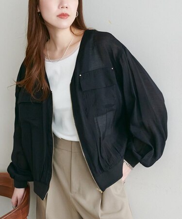 【Noka】シアースタッズ使いブルゾン