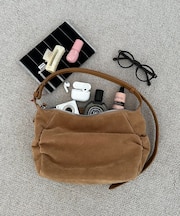 サイドギャザーワンハンドルショルダーバッグ