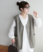 【Enlude/セットアップ対応】バックサテンハンティングベスト《ユニセックス》