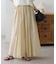シャイニーギャザーフレアスカート