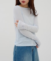 【umm.】ビジューリブシアーT