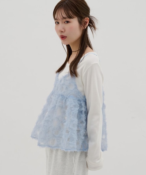 【umm.】立体レースキャミ