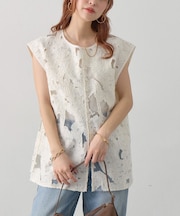 【Noka】ボタン使いレースベスト