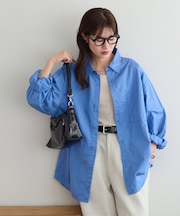 ポプリンオーバーシャツ