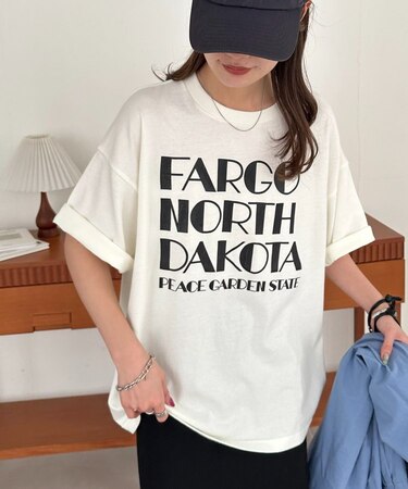 【Enlude】ヒビワレロゴヴィンテージライクTシャツ《ユニセックス》