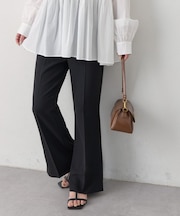 【Noka】サイドスリットセミフレアパンツ