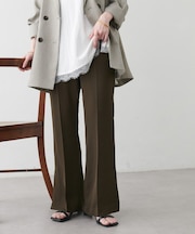 【Noka】サイドスリットセミフレアパンツ