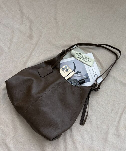 ロングハンドルショルダートートバッグ