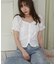 【umm.】フリル半袖ブラウス