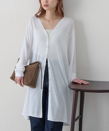 【NOKA/接触冷感/UVカット】多機能ロングカーデ