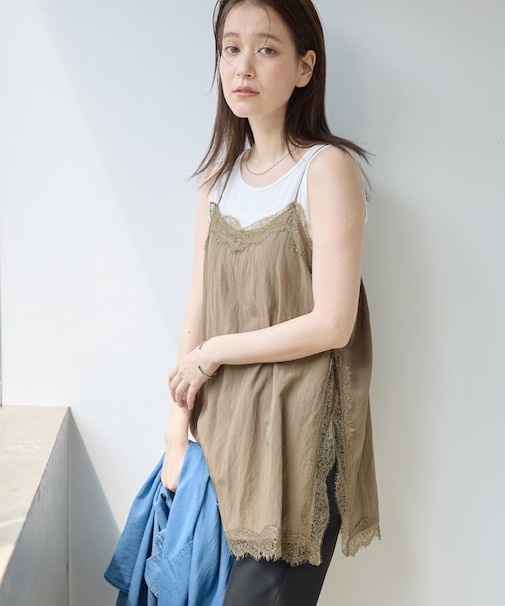 【Noka】サイドレースキャミチュニック