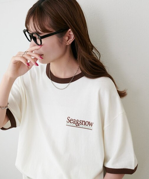 【Enlude】ワンポイントリンガーTシャツ《ユニセックス》