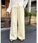 ライトオンス裏毛センタープレスワイドパンツ