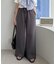 ライトオンス裏毛センタープレスワイドパンツ