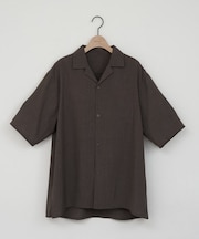 【Enlude】ライトテックリネンオープンカラーシャツ《ユニセックス》