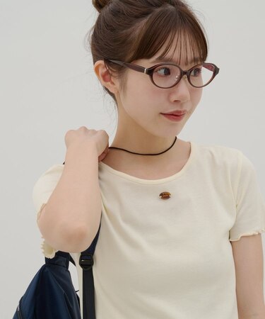 【umm.】ロゴプレート半袖Tシャツ