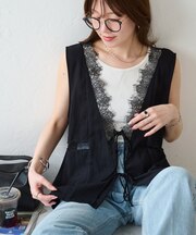 サテンレース使いベスト