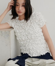 シャーリング半袖Tシャツ