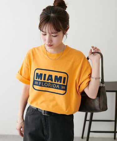 【Enlude】ピグメントスラブサインボードTシャツ《ユニセックス》