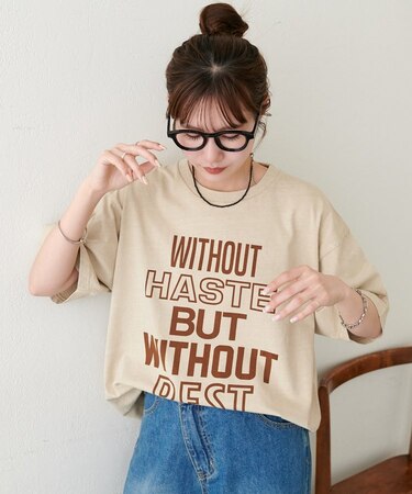 【Enlude】ピグメントカラーロゴTシャツ《ユニセックス》