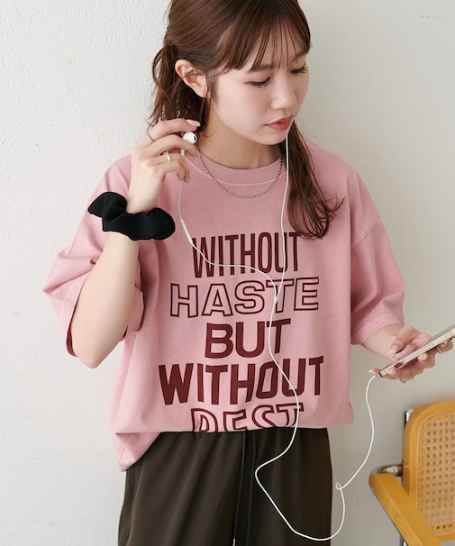 【Enlude】ピグメントカラーロゴTシャツ《ユニセックス》