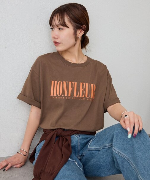 【Enlude/着回し抜群◎】フレンチロゴTシャツ《ユニセックス》