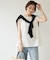 【Noka/WEB限定】カットジョーゼットプレートTシャツ