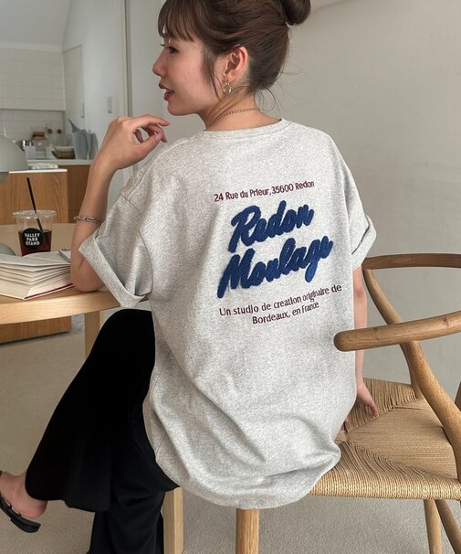 【Enlude】サガラ刺繍ロゴTシャツ《ユニセックス》