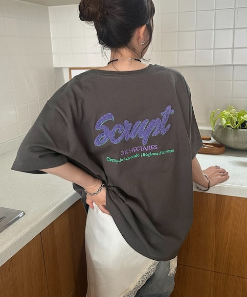 【Enlude】サガラ刺繍ロゴTシャツ《ユニセックス》
