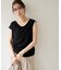 【Noka】シャイニーリブドレープTシャツ