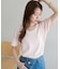 リブUネックTシャツ