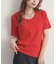 リブUネックTシャツ