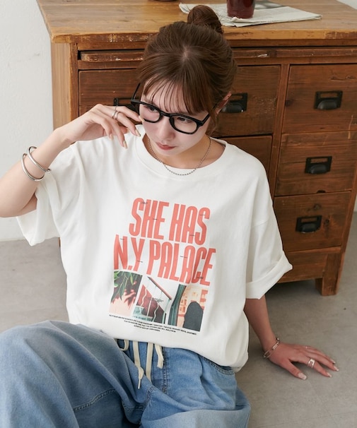 【Enlude】メッセージロゴフォトTシャツ《ユニセックス》