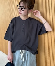 【Enlude】ワッフルヘンリードロストTシャツ《ユニセックス》