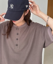 【Enlude】ワッフルヘンリードロストTシャツ《ユニセックス》