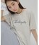 【umm.】コード刺繍ロゴ半袖Tシャツ