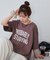 【Enlude/ユニセックス】カレッジロゴドロストTシャツ