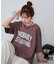 【Enlude/ユニセックス】カレッジロゴドロストTシャツ
