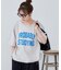 【Enlude/ユニセックス】カレッジロゴドロストTシャツ