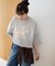 【Enlude】ラグランフロッキーロゴプリントTシャツ《ユニセックス》