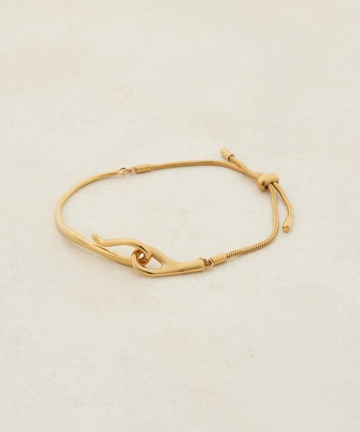 【GOLDY】フックモチーフステンレスブレスレット