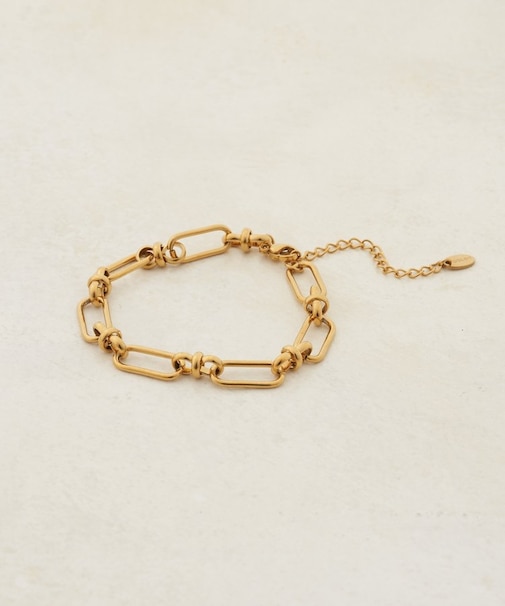 【GOLDY】ノットチェーンステンレスブレスレット