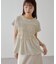 ボーダーシャーリングTシャツ