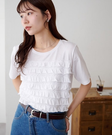 フリルたたきTシャツ